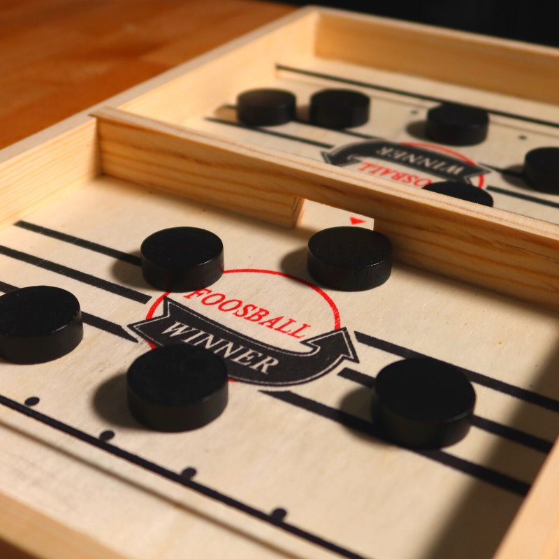 Jeu de palets rapide en bois pour 2 joueurs – jeu d'adresse familial
