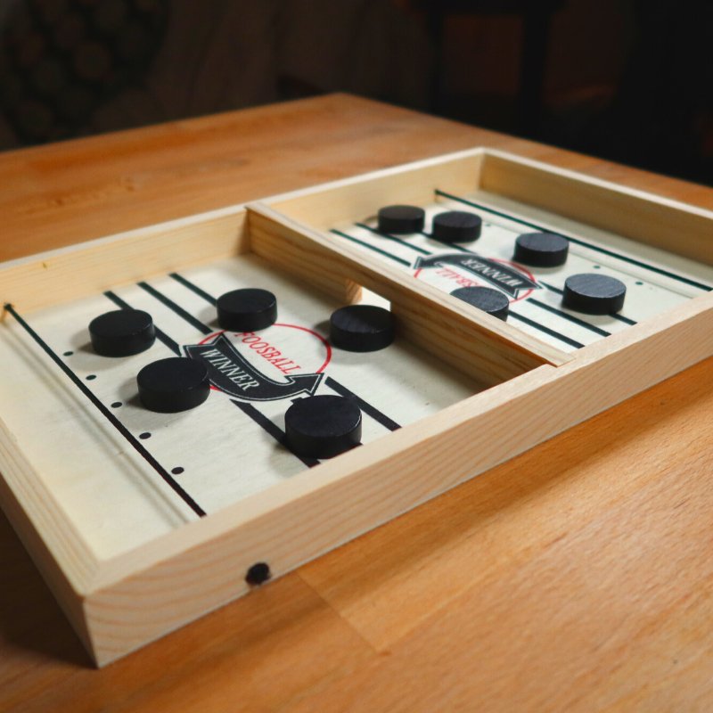 Jeu de palets rapide en bois pour 2 joueurs – jeu d'adresse familial