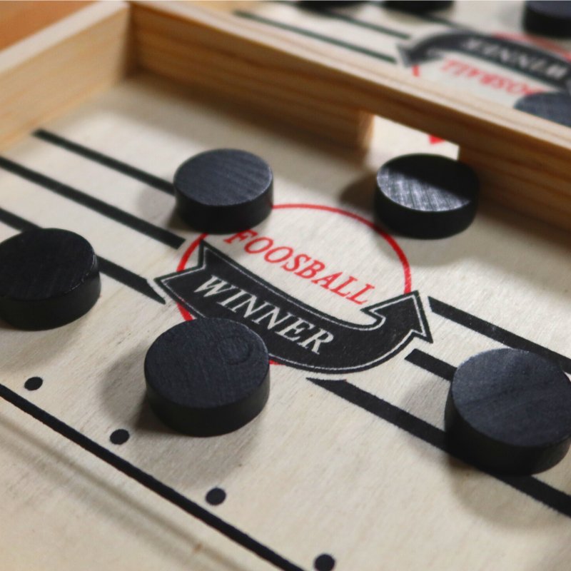 Jeu de palets rapide en bois pour 2 joueurs – jeu d'adresse familial