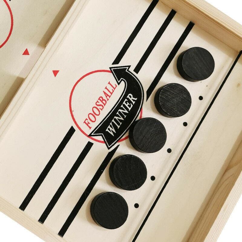 Jeu de palets rapide en bois pour 2 joueurs – jeu d'adresse familial