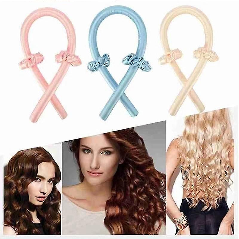 Bandeau de Curling Sans Chaleur en Soie pour Boucles Naturelles