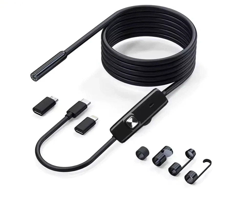 Caméra Endoscope HD 1080P pour Smartphone – Inspection Tuyaux et Zones