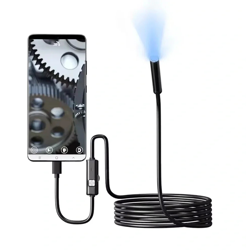 Caméra Endoscope HD 1080P pour Smartphone – Inspection Tuyaux et Zones