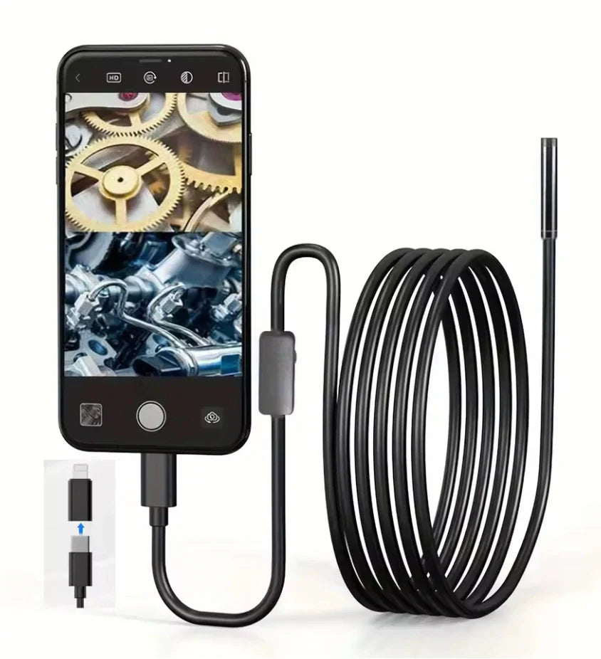 Caméra Endoscope HD 1080P pour Smartphone – Inspection Tuyaux et Zones