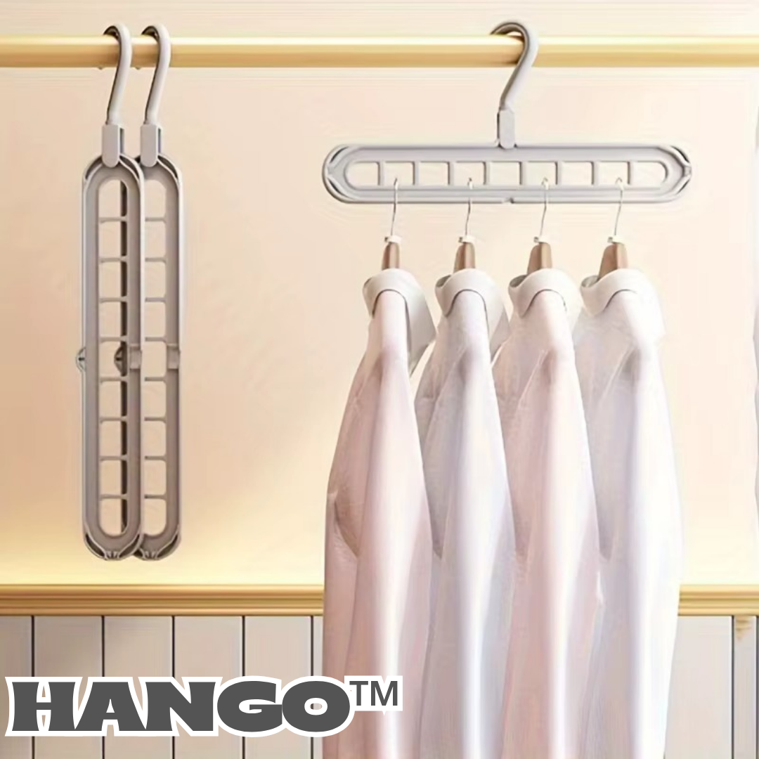 Cintre Pivotant 360° avec 9 Trous – Gain de Place pour Armoire