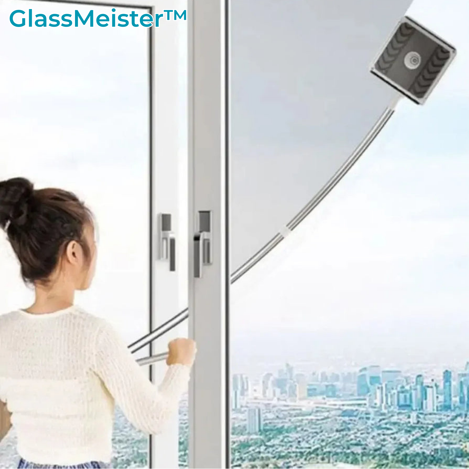 Nettoyeur de Vitres Magnétique Double Face – Accès Facile aux Endroits