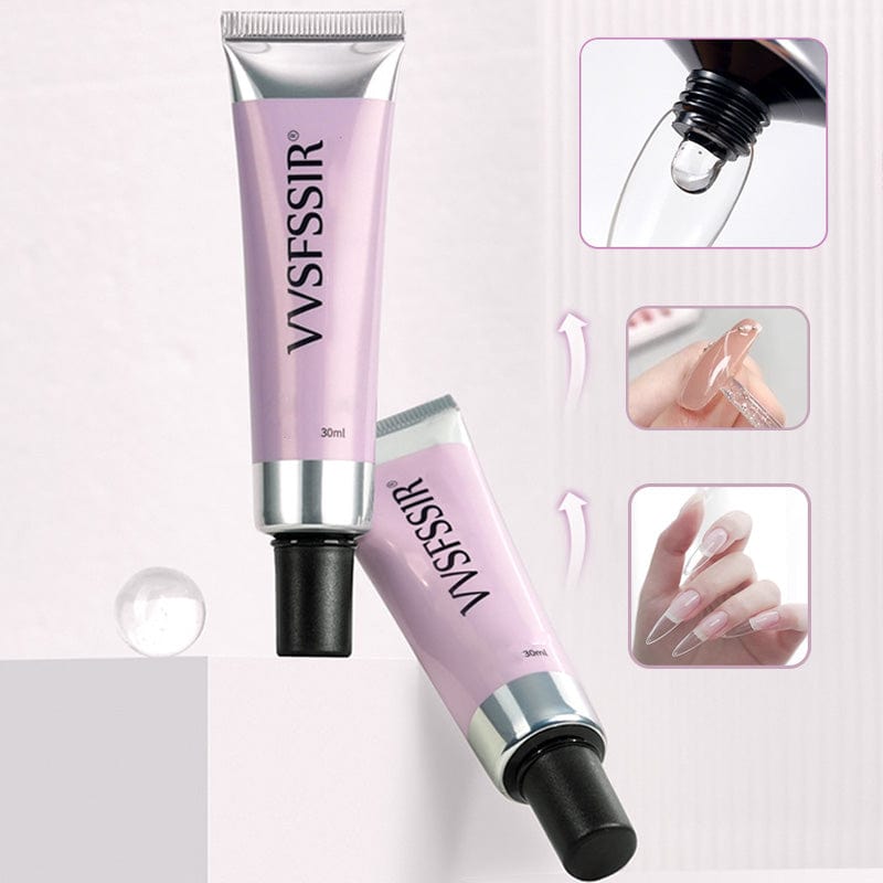 Kit Nail Art 3-en-1 – Colle à Ongles, Dissolvant & Lampe UV Portable