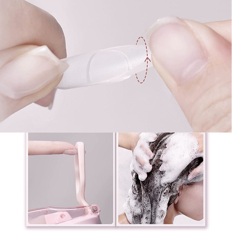 Kit Nail Art 3-en-1 – Colle à Ongles, Dissolvant & Lampe UV Portable