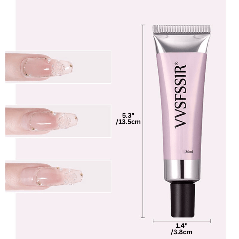 Kit Nail Art 3-en-1 – Colle à Ongles, Dissolvant & Lampe UV Portable