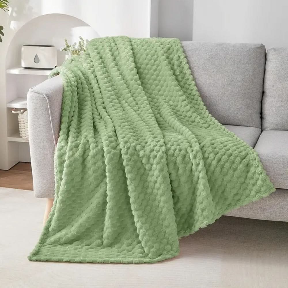 Couverture douillette ultra-douce – Plaid toutes saisons pour canapé et lit