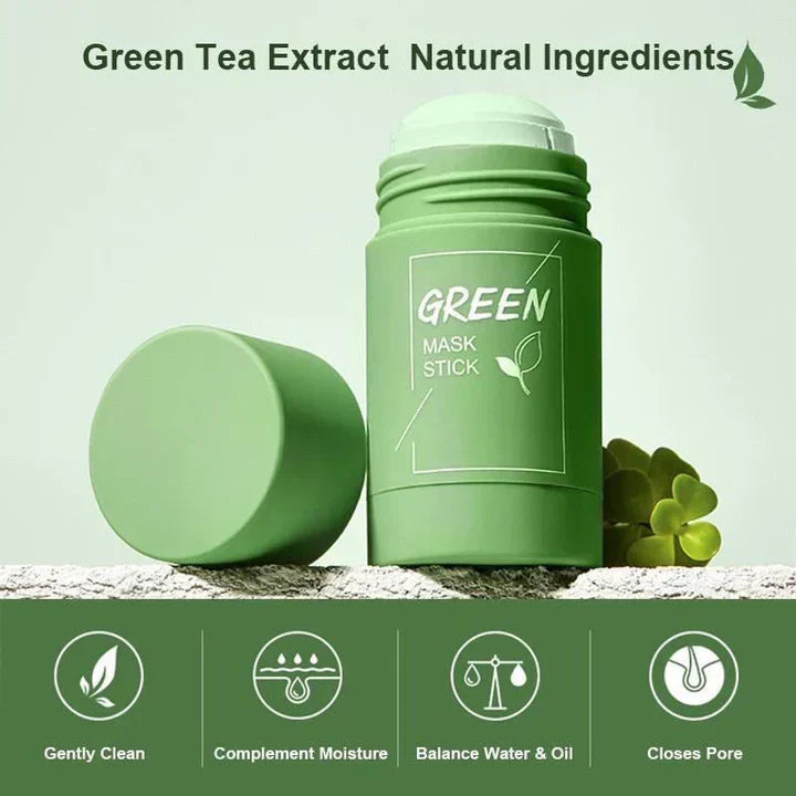 Stick Masque au Thé Vert Nettoyant en Profondeur pour Pores Purs