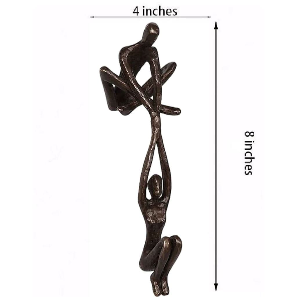 Sculpture de figure humaine abstraite en résine – design minimaliste