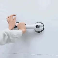 Poignée de sécurité salle de bain sans perçage – maintien sûr avec ventouse