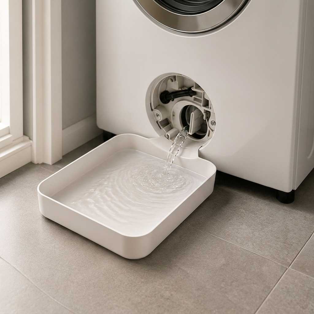 Bac de récupération d'eau pour filtre de machine à laver