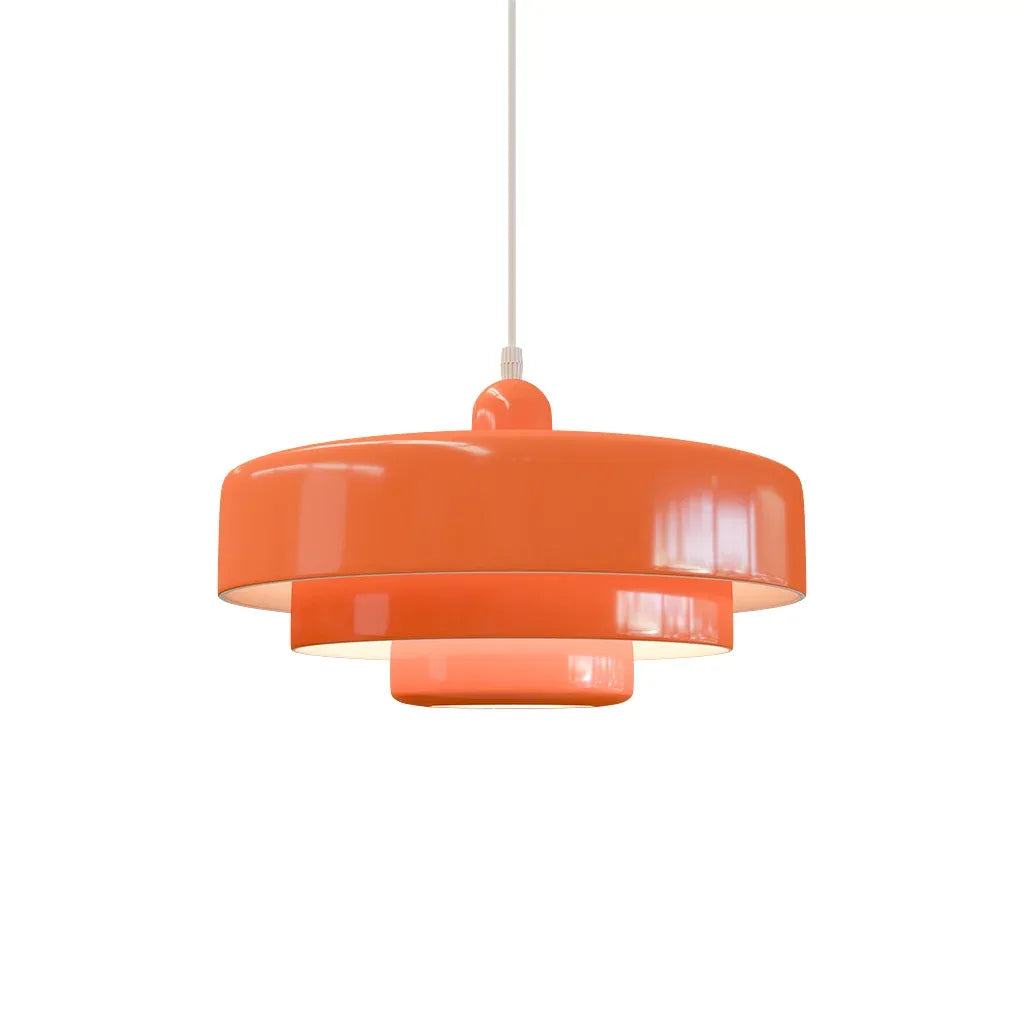 Suspension en disques superposés design Macaron à trois niveaux