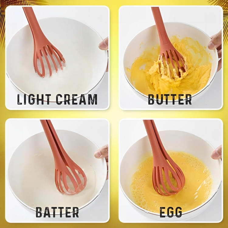 VersaTongs™ – Fouetter, remuer, retourner avec un seul ustensile de cuisine ! [1 + 1 Gratuit]