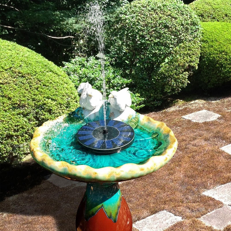 Fontaine solaire flottante pour bassin de jardin – sans câble ni batterie