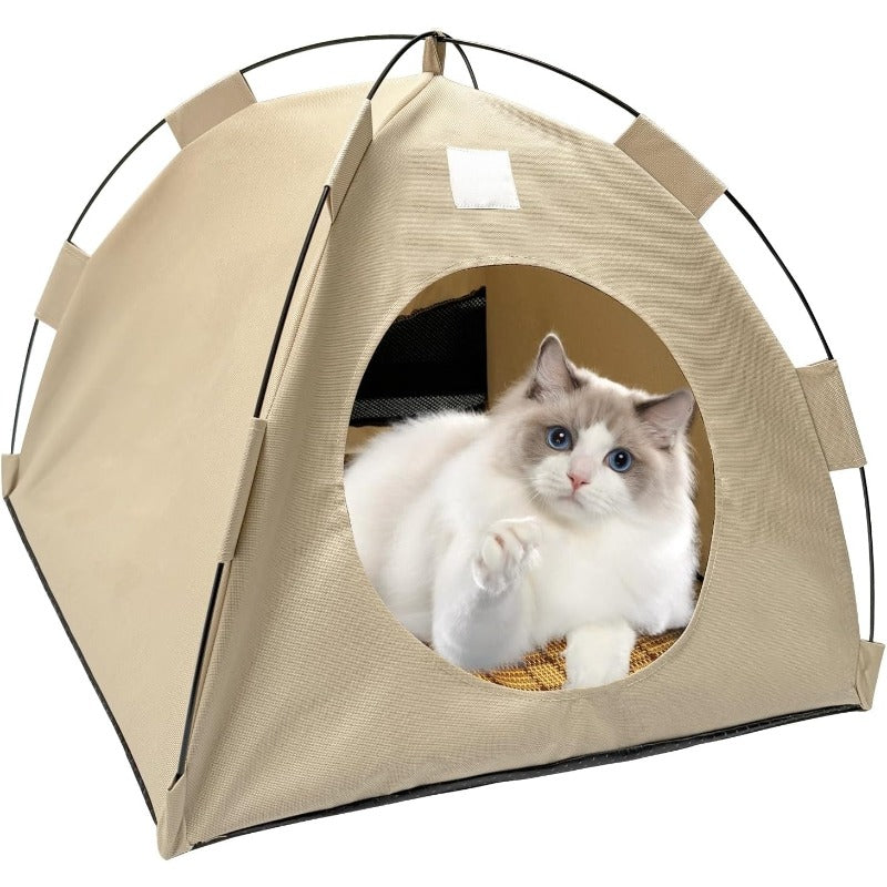 Tente Pliable pour Chat et Petit Chien – Douce, Fermée et Apaisante