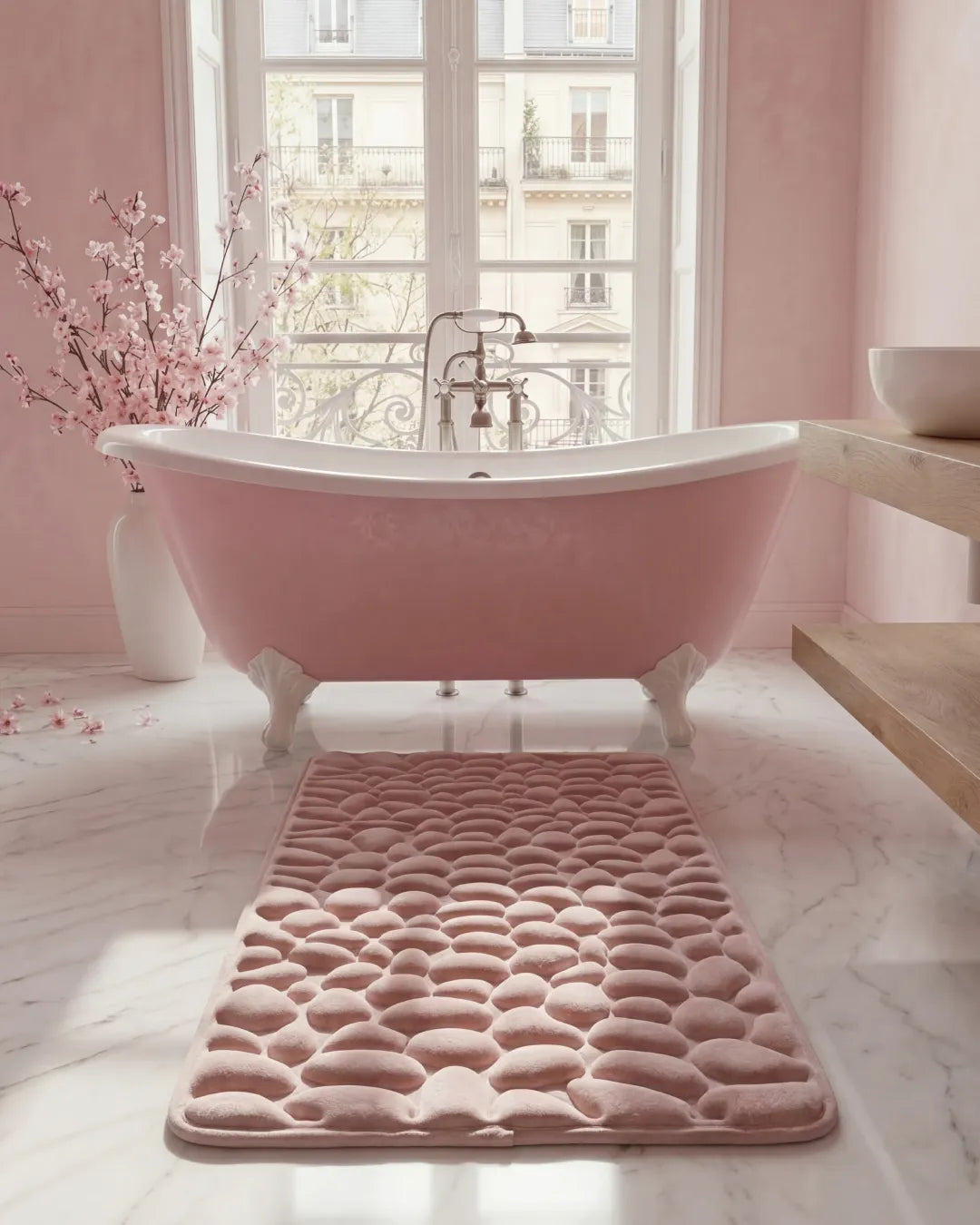 Tapis de bain à séchage rapide antidérapant doux et confortable