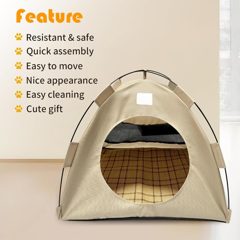 Tente Pliable pour Chat et Petit Chien – Douce, Fermée et Apaisante