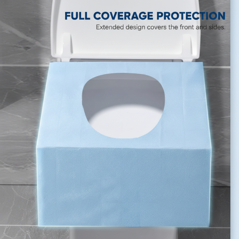 Protection Hygiénique Imperméable pour Abattant de Toilettes Publiques