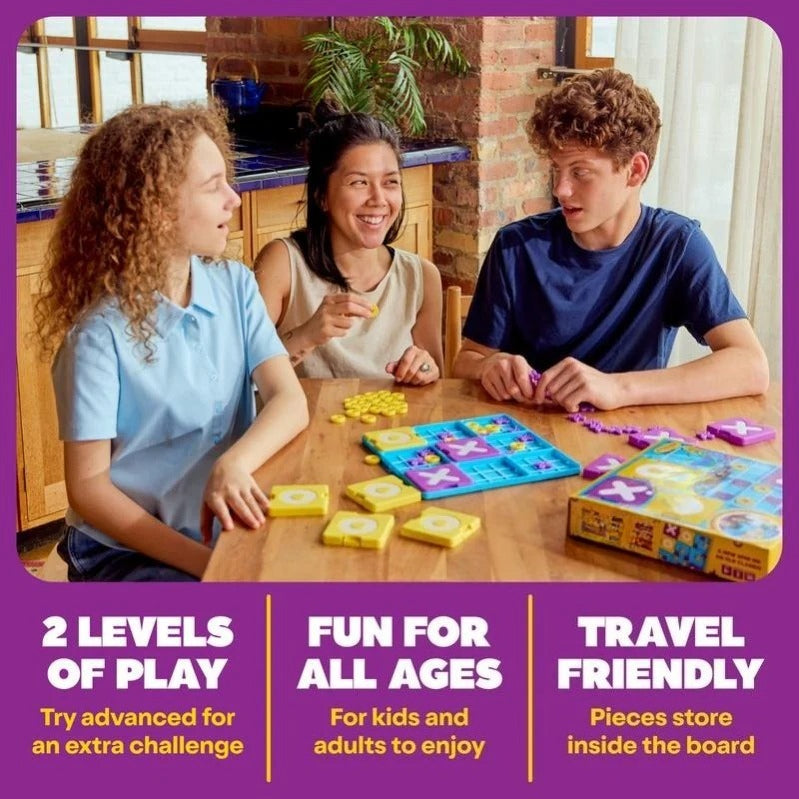 Jeu de Voyage Stratégique Variante Tic-Tac-Toe – 2 Joueurs, Dès 6 Ans