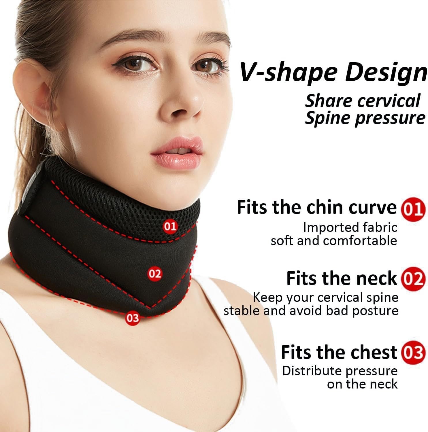 Support Ergonomique pour Nuque en Mousse à Mémoire de Forme – Sommeil Réparateur