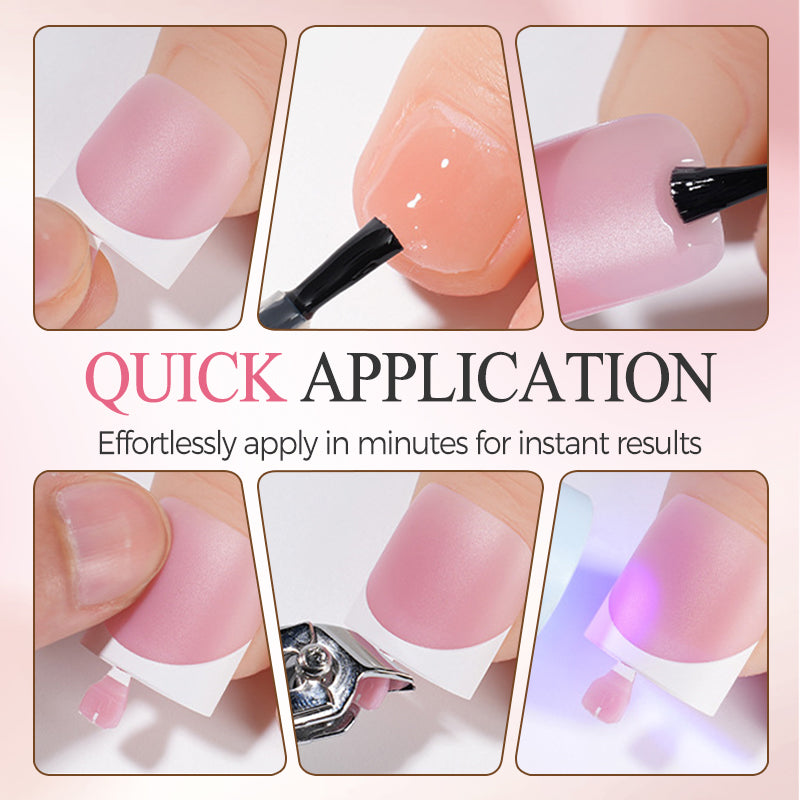 Faux ongles d'orteils press-on réutilisables – Pédicure gel à domicile