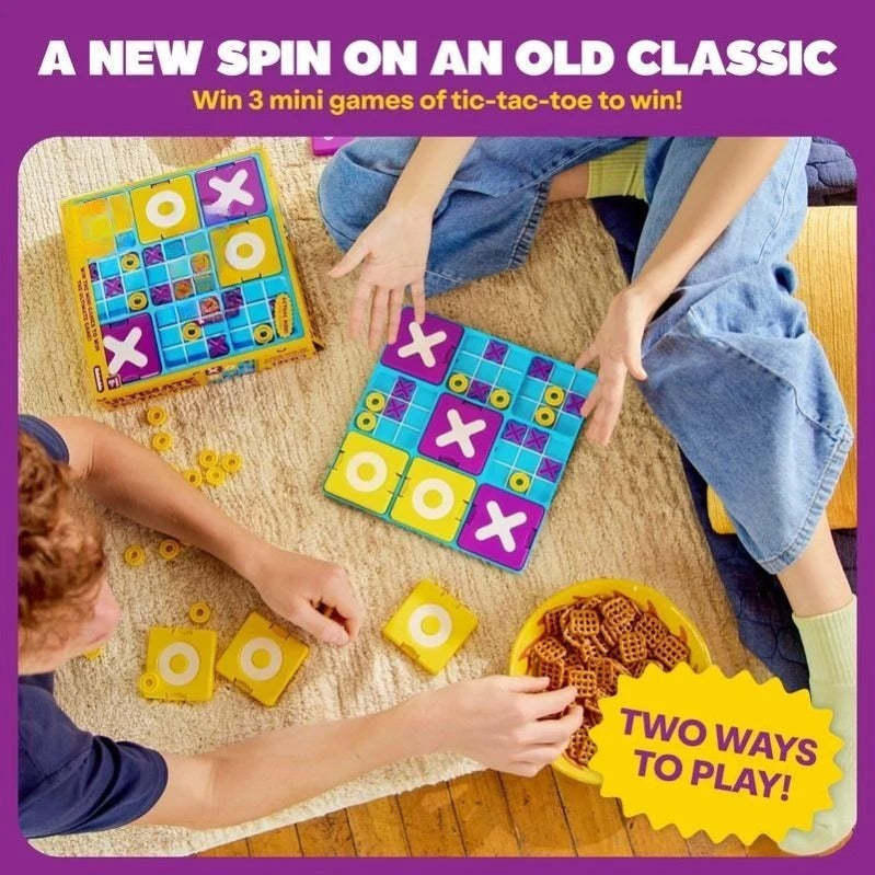 Jeu de Voyage Stratégique Variante Tic-Tac-Toe – 2 Joueurs, Dès 6 Ans