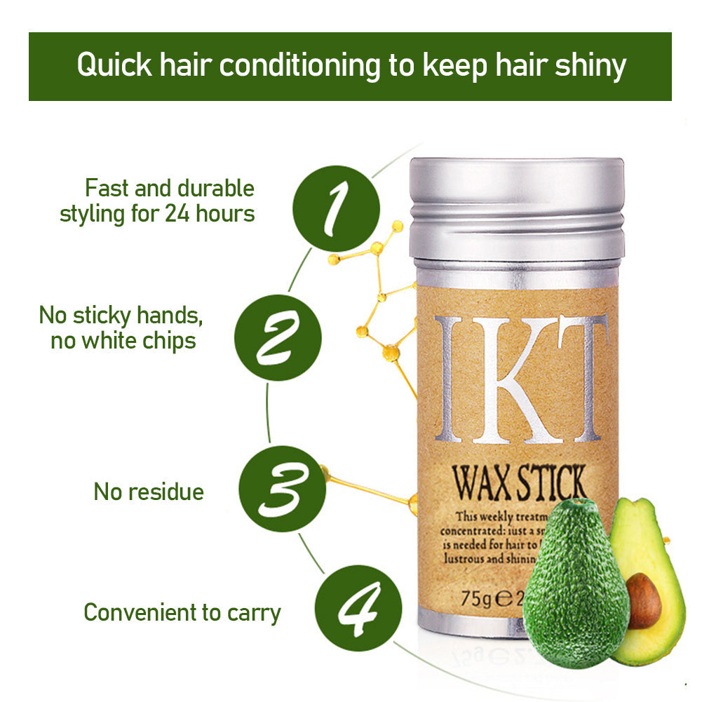 Stick de Cire Capillaire Anti-Frisottis pour Contours & Coiffage Net