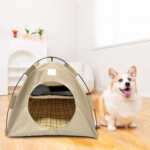 Tente Pliable pour Chat et Petit Chien – Douce, Fermée et Apaisante