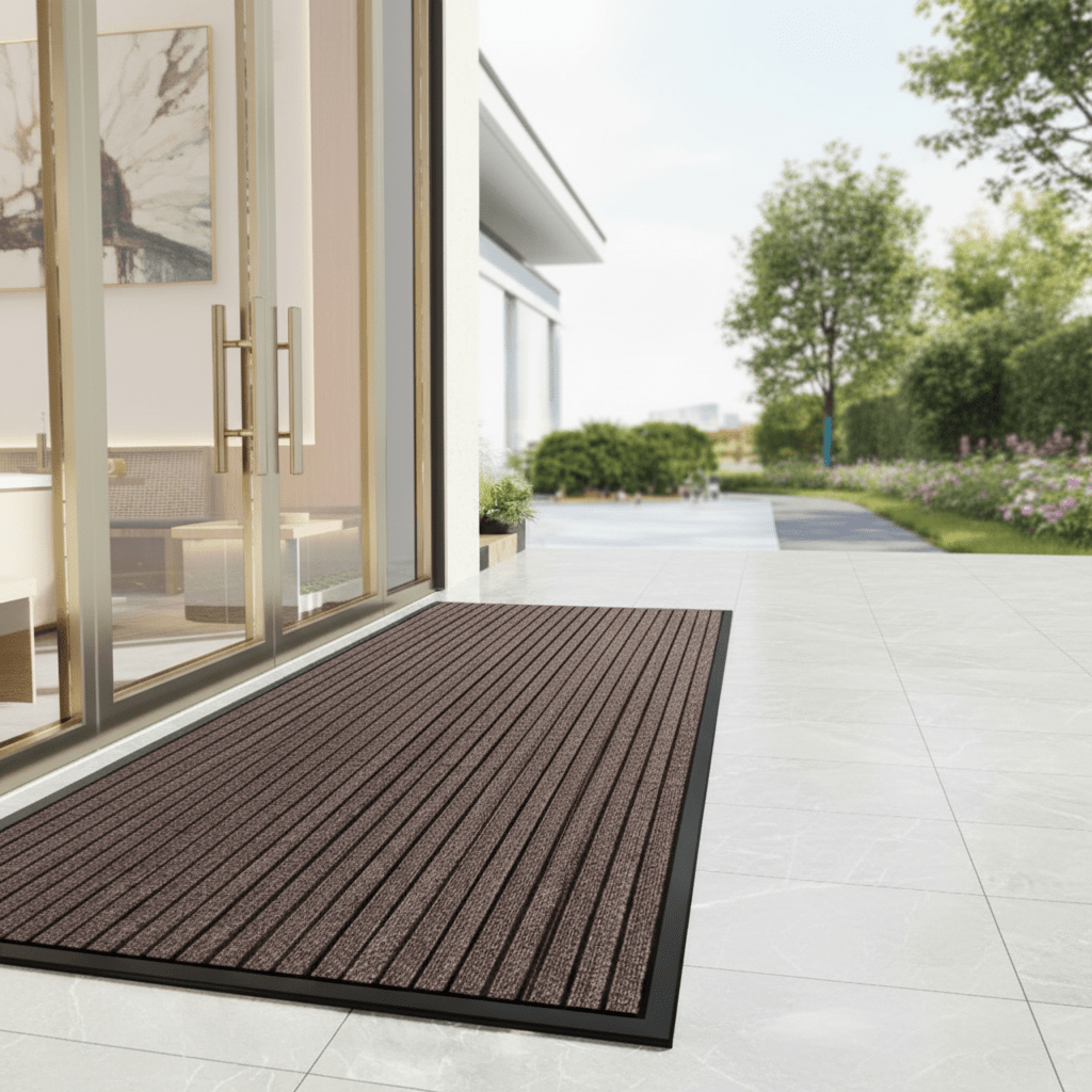 Tapis d'entrée robuste avec dessous antidérapant et fonction anti-salissures