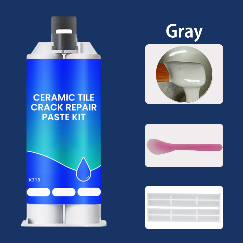 Pâte de Réparation pour Carrelage et Sols – Résine Époxy 2 Tubes