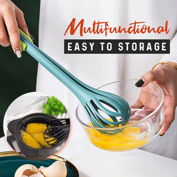 VersaTongs™ – Fouetter, remuer, retourner avec un seul ustensile de cuisine ! [1 + 1 Gratuit]