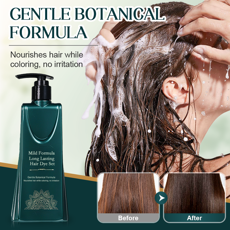 Coloration Capillaire Noire Sans Ammoniaque à Base de Plantes 160 ml