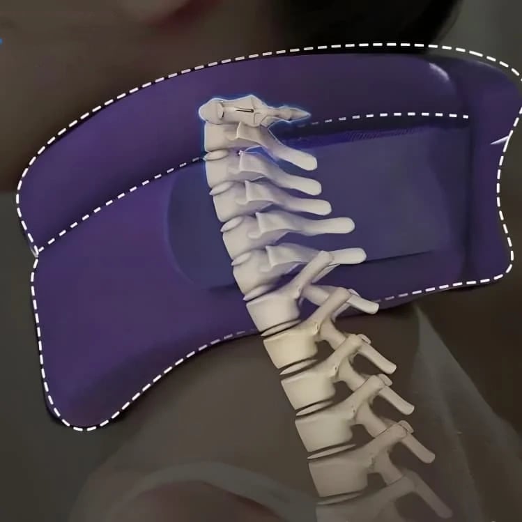 Oreiller Cervical Ergonomique en Mousse à Mémoire de Forme pour le Sommeil