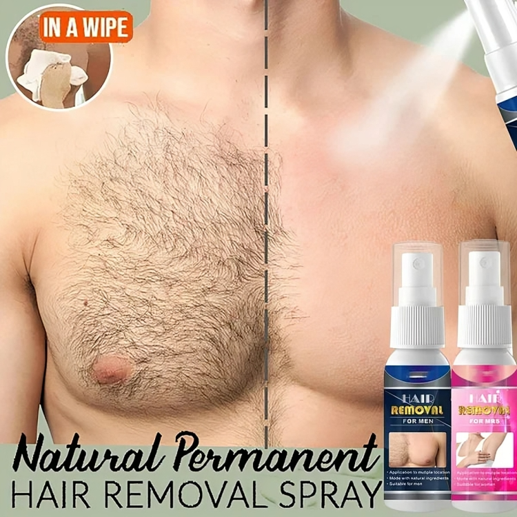 Spray Dépilatoire Doux et Indolore pour Peau Lisse Longue Durée