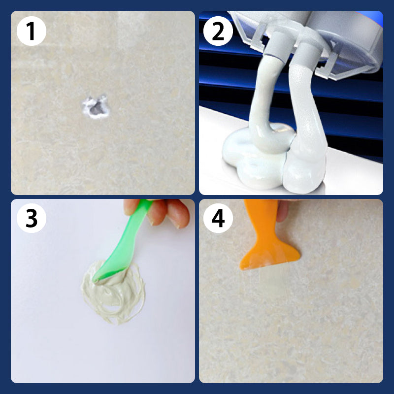 Pâte de Réparation pour Carrelage et Sols – Résine Époxy 2 Tubes
