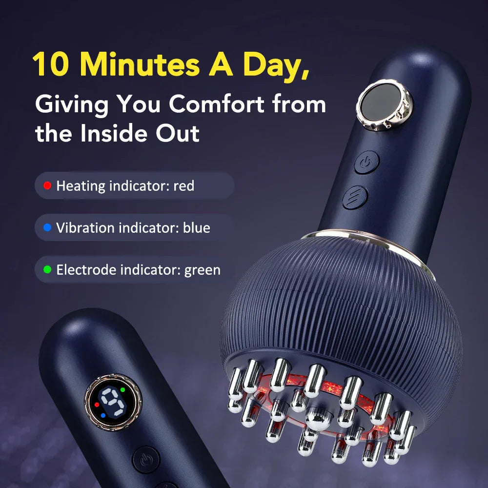 Appareil de Massage Multifonction Chaleur Vibration et Microcourant