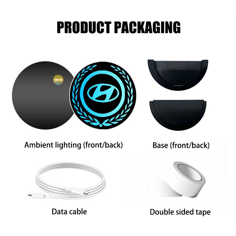 LumiBadge™ – Lumière logo LED pour voiture offrant style et look unique [50 % de réduction]