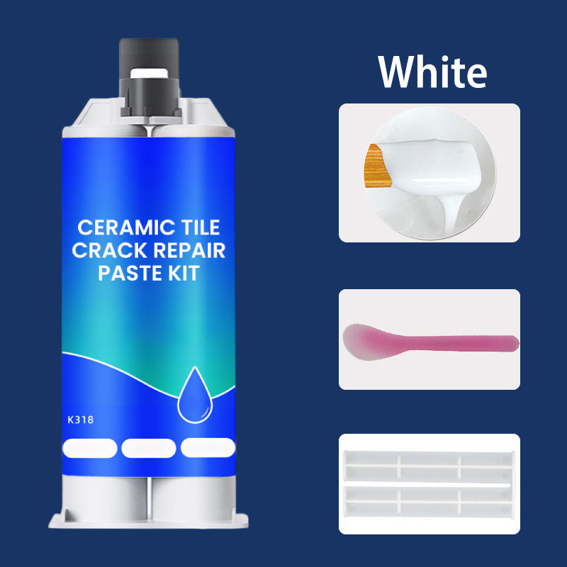 Pâte de Réparation pour Carrelage et Sols – Résine Époxy 2 Tubes