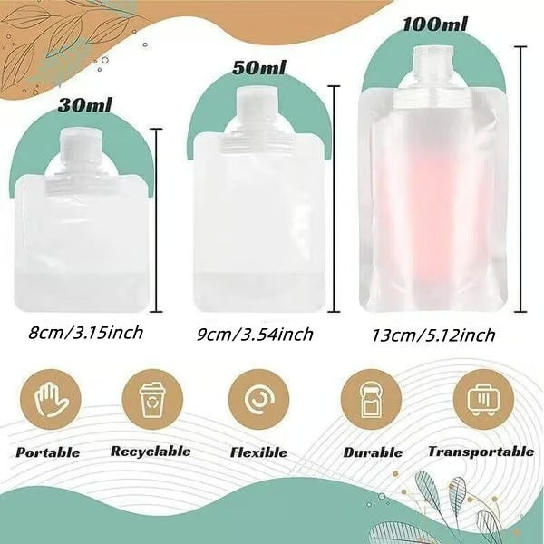 Trousse de Maquillage de Voyage Compacte et Transparente en PVC