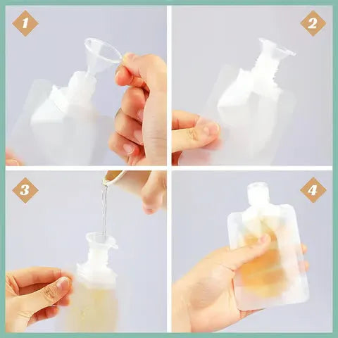 Trousse de Maquillage de Voyage Compacte et Transparente en PVC