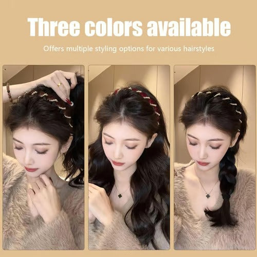 Bandeau Cheveux Rétro avec Maintien Anti-Glisse et Volume Élégant
