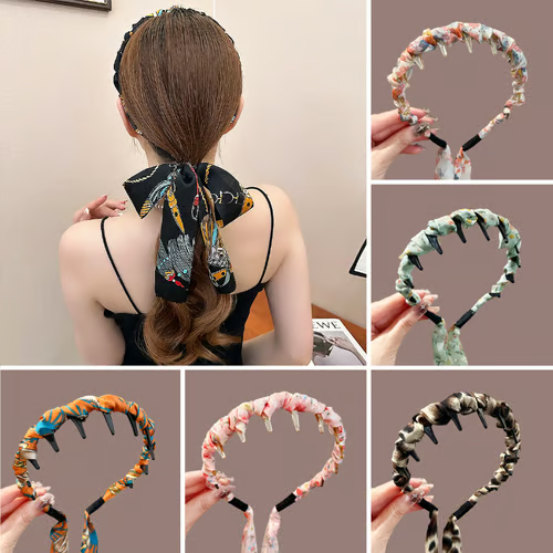 Bandeau Cheveux Rétro avec Maintien Anti-Glisse et Volume Élégant