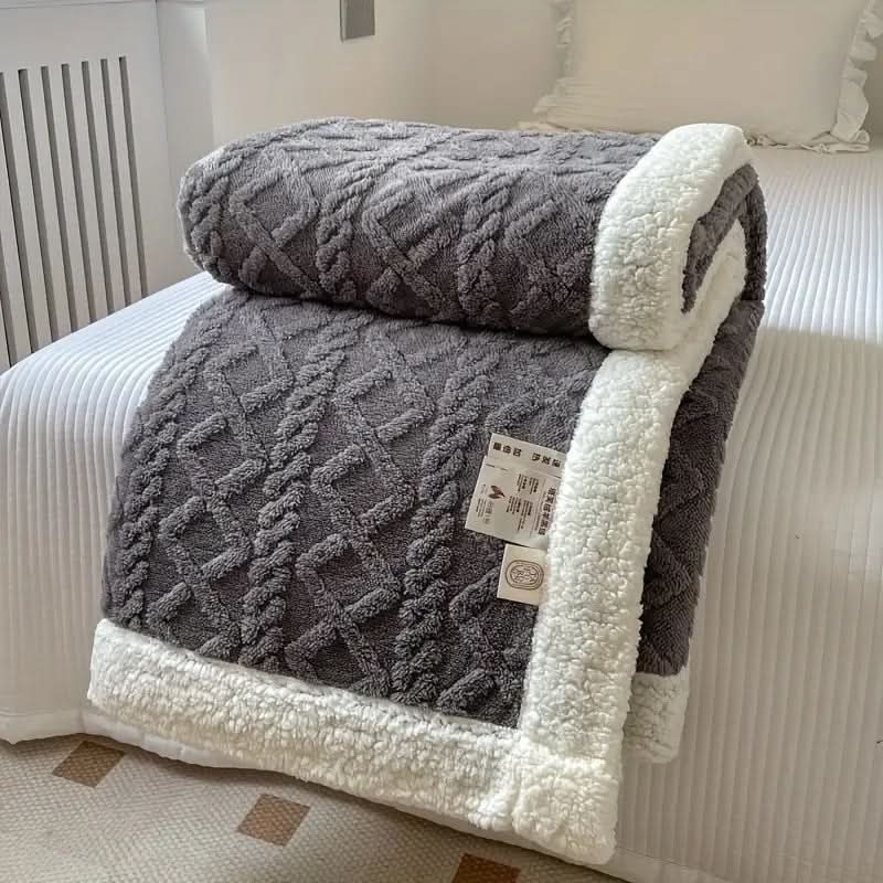Plaid Sherpa polaire moelleux – doux, chaud et polyvalent
