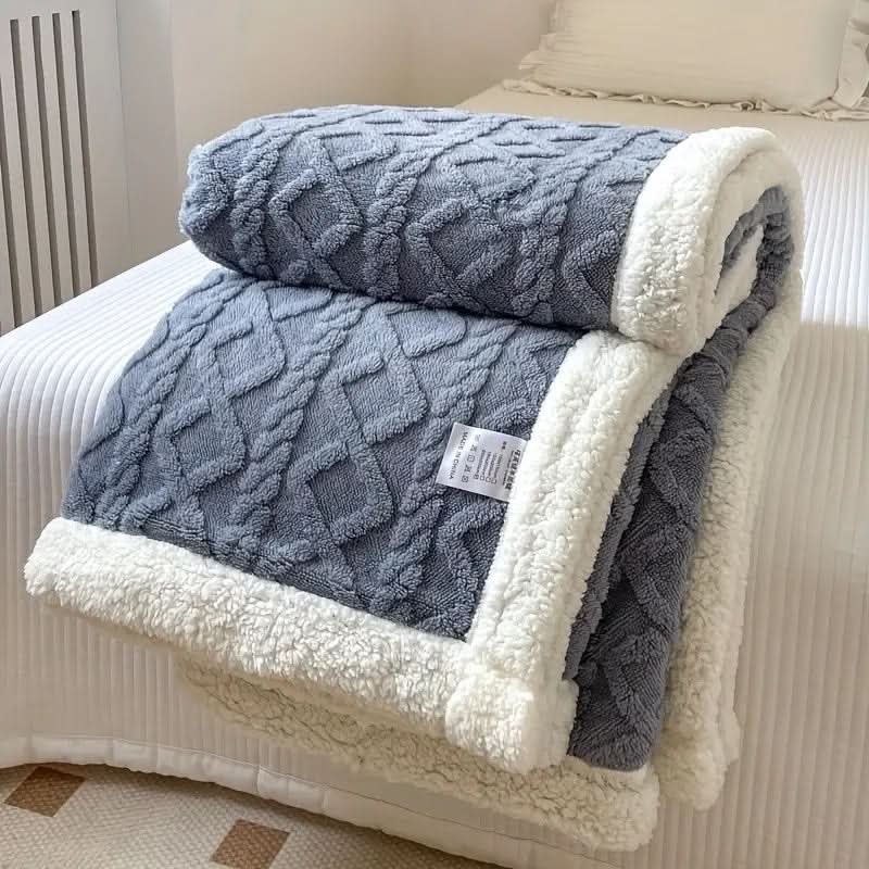 Plaid Sherpa polaire moelleux – doux, chaud et polyvalent