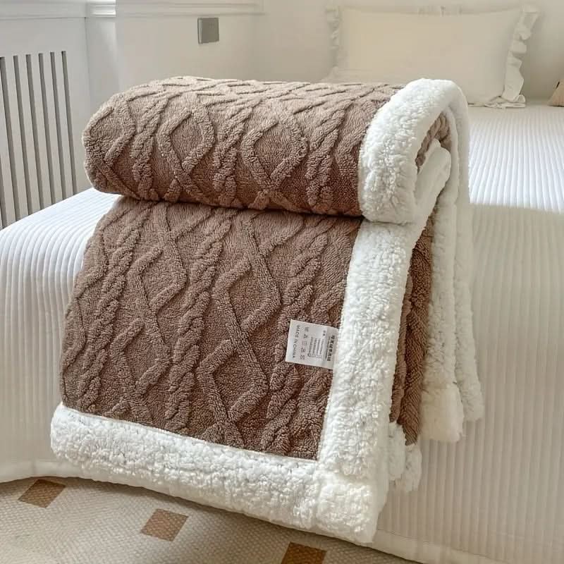 Plaid Sherpa polaire moelleux – doux, chaud et polyvalent