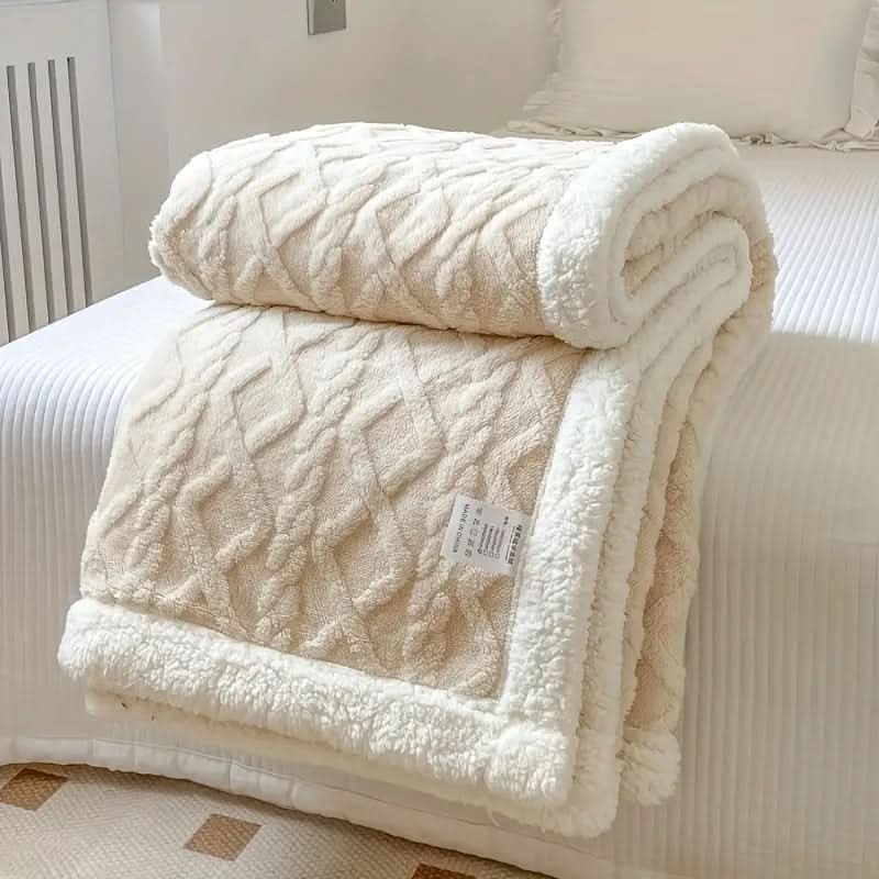 Plaid Sherpa polaire moelleux – doux, chaud et polyvalent