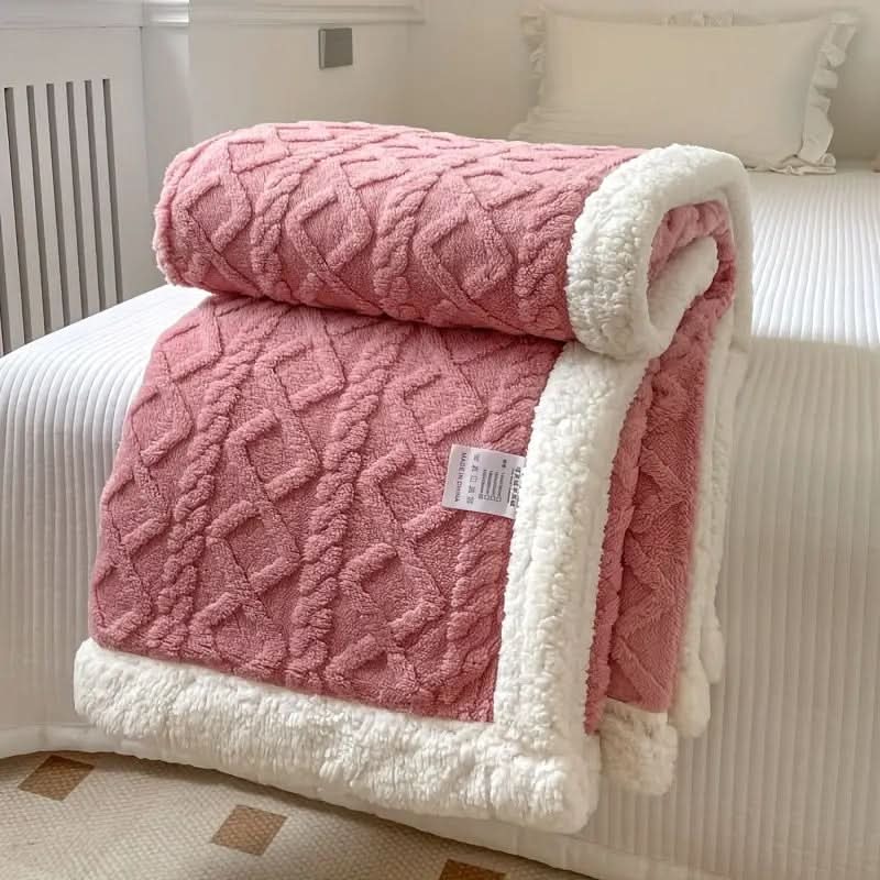 Plaid Sherpa polaire moelleux – doux, chaud et polyvalent